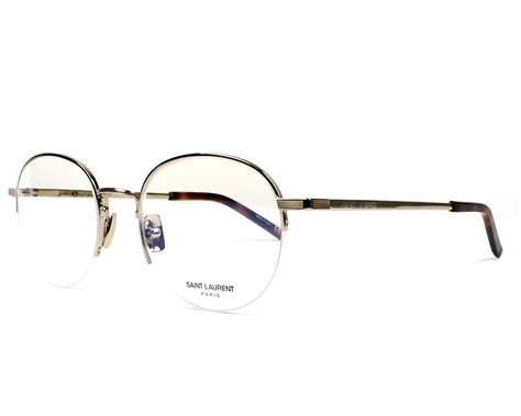 ysl gold rimmed sl 154 signature eyeglasses|Saint Laurent SL 154 Eyeglasses .